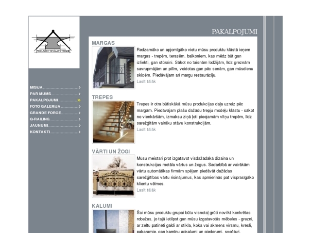 Peslaks metālapstrāde, SIA